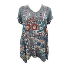 NEW JOHNNY WAS women's madhuri tunic in cloudburst